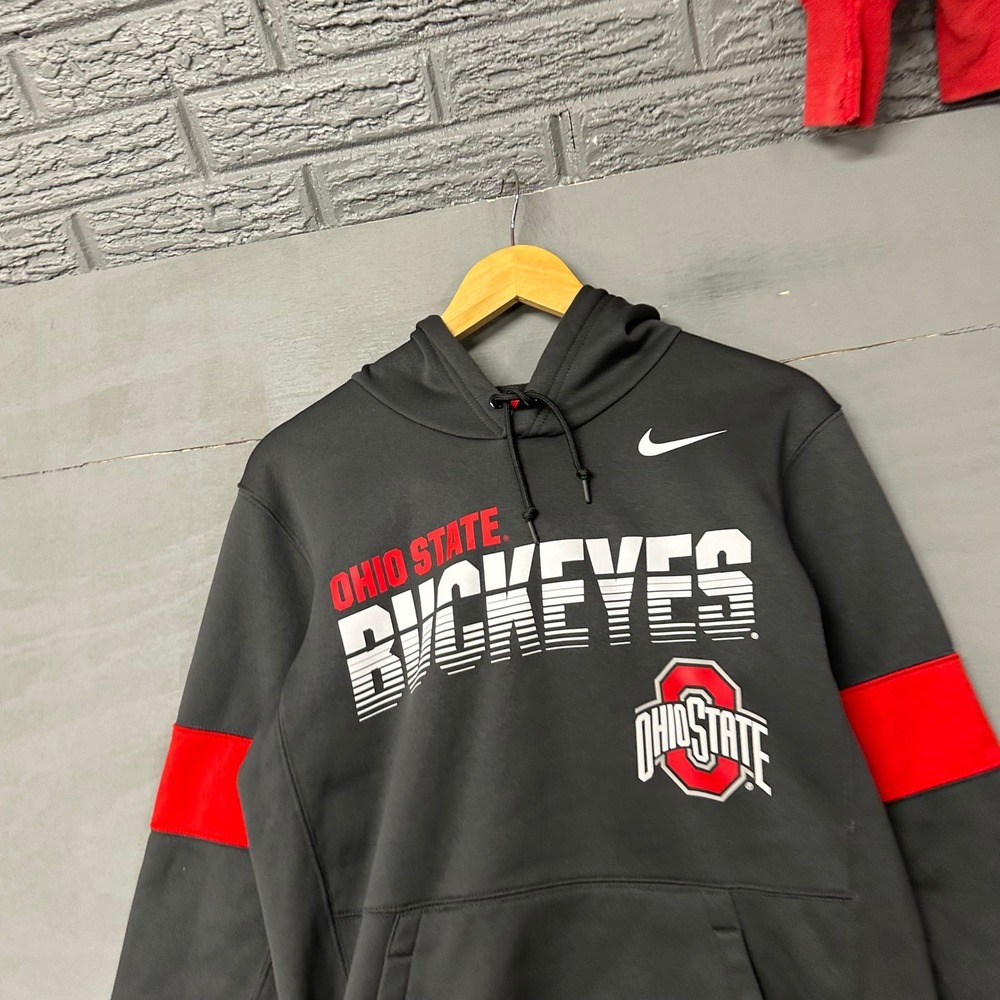 Nike Dri-FIT Ohio State Buckeyes Hoodie Black Mens Small On-Field Sweatshirt